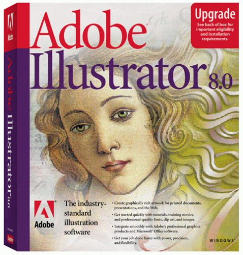 Adobe Illustrator 8.0 Upgrade Retail Box